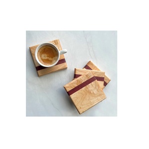Sous-verre en bois fait à la main personnalisé dans un nouveau style sous-verre en bois dans un nouveau style au prix de gros Ne sous-verre en bois - Product Image 6