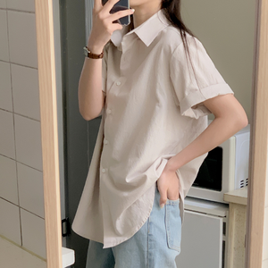 เสื้อครอปแบบเกาหลีเสื้อครอปแบบเรียบง่ายสำหรับแขกผู้มาเยี่ยม - Product Image 4