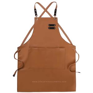 ผ้าคลุมตัดผมชายหนังแท้ 100% คุณภาพดีที่สุด บริการ OEM/ODM สวมใส่สบาย รับผลิตแบรนด์ตามสั่ง - Product Image 5