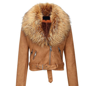 Chaqueta de Cuero Cómoda de Alta Calidad para Mujer, Chaqueta de Cuero Premium, Elegante, Moderna, Informal, Ropa de Calle - Product Image 5