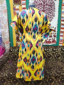 Pur coton longue robe caftan indien Ikat imprimé maillots de bain Bikini couvrir Floral vêtements d'été vêtements de fête pour les femmes - Product Image 3