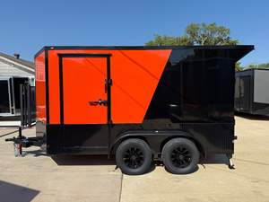รถพ่วงบรรทุกสินค้าแบบมีตู้คอนเทนเนอร์ รถกึ่งพ่วงขนส่งเร็ว / รถพ่วงแบบปิดขนาด 8.5x16 นิ้ว รับน้ำหนัก 2000 กก. แพ็คเกจสำหรับผู้รับเหมา ออนแทรีโอ - Product Image 4
