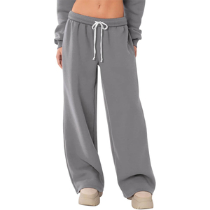 Automne hiver femmes pantalons de survêtement décontractés Baggy polaire chaud sport pantalon femme confort doux épais Joggers pantalon pour femme - Product Image 1