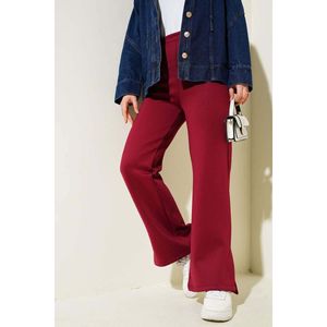 Rouge bordeaux pour pantalons de plongée avec jambe fendue Disponible en petites et grandes tailles - Product Image 4