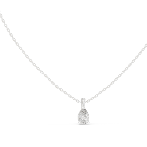 Collier en diamant CVD EF VVS-VS créé en laboratoire 1 CT, diamants taille poire, or 18 carats, 14 carats, or rose, or jaune, or blanc, bijoux fins - Product Image 3