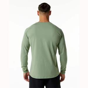 เสื้อยืดแขนยาวสำหรับผู้ชายเสื้อยืดแฟชั่นแขนยาวเสื้อ100% - Product Image 3