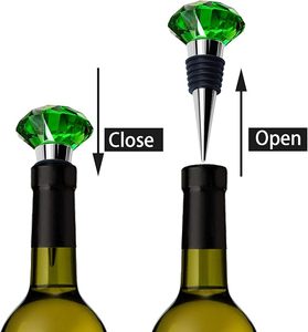 Tapones de botellas de vino y bebidas, tapón de diamante reutilizable, corchos de vino, tapón de vino de cristal para el hogar, hoteles, Club, Bar, lugares, bodas - Product Image 2