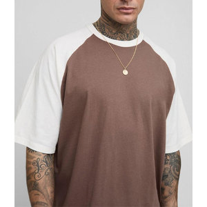 <b>Top</b> trending O Neck Reglan <b>Sleeves</b> Breathable Casual T- Shirts Latest Designs 100% cotton Solid Color T-shirt for <b>men</b> loose fit - Product Image 6