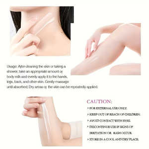 Loción Corporal con Niacinamida 250g, Ácido Hialurónico, Caléndula, Humectante Color Beige Claro con Suministro OEM - Product Image 2