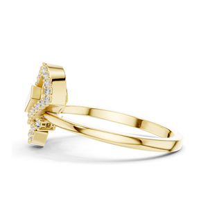 Bague élégante pour femme avec diamant de laboratoire, clarté VVS-VS EF, or 18 carats, 14 carats, 10 carats et argent 925, or rose, or jaune, or blanc - Product Image 6