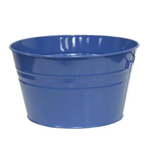 Jardinière en métal Design classique baignoire à fleurs couleur bleue pour jardinière de décor de jardin intérieur jardinière multi-seaux utilisables - Product Image 1