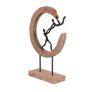Sculpture en métal la plus attrayante, figurine décorative moderne pour table, accent unique pour la maison, art contemporain élégant - Product Image 6