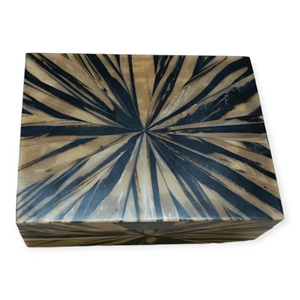 High Quality Wood Crafts <b>Coasters</b> <b>Set</b> of 4 Black & Gold Inlaying Mango Wood Enamelled MDF for Home & Holiday Christmas Decor - Product Image 5