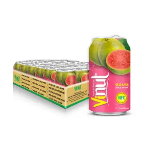 Boisson de jus de goyave rose 330ml VINUT Échantillon gratuit tropical le plus vendu, vente en gros de marque privée (OEM, ODM)