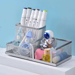 Wholesaler Factory Supplier Office Customized Stationery Metal Mesh Desktop Pencil Cup Square Stand Pen Holder - Product Image 4