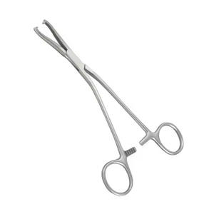 Fórceps de sujeción de hueso Dingman con mango curvo Instrumento de abrazadera de sujeción de hueso quirúrgico ortopédico de acero inoxidable de alta calidad - Product Image 2