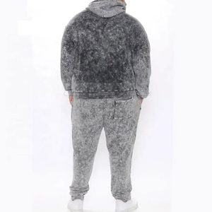 Survêtement personnalisé de haute qualité, écologique, délavé à l'acide, pour hommes, grande taille, design délavé, coton, vêtements de sport, hiver - Product Image 2