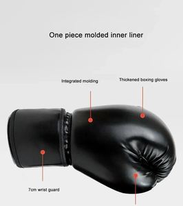 ถุงมือชกมวยหนังวัวแท้คุณภาพดีหลายสีอุปกรณ์ฝึกซ้อมกันน้ำมีหลายขนาด SI-BG-015 - Product Image 5