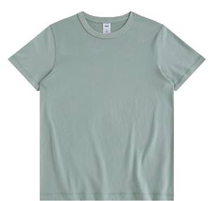 Camiseta informal de manga corta con cuello redondo de Color sólido para hombre, 240gms, algodón, fibra de bambú, gran tamaño, camiseta en blanco, Ringers, Material de algodón 100% - Product Image 2