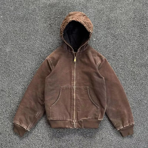 Men Custom Heavyweight Blank <b>Plain</b> <b>Sweatshirt</b> OEM Streetwear Oversized Vintage Acid Washed Denim Hoodie - Product Image 1