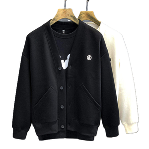 Cárdigans ligeros con cuello en V de la mejor calidad para hombre, venta al por mayor, diseño popular, fabricante directo, estirables, cómodos, atléticos - Product Image 2