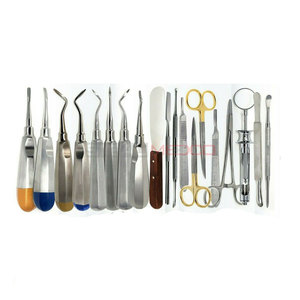 Kit de 74 Piezas de Elevadores y Pinzas para Extracción Dental, de Acero Inoxidable Profesional, Certificado CE, Manual, Alemán - Product Image 3