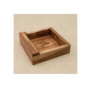 Boîte à mouchoirs en bois minimaliste pour cuisine à domicile et table de bureau avec finition naturelle et construction lisse et longue durée - Product Image 4