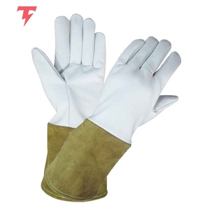 Gants de soudage TIG personnalisés, nouveau design, en cuir de haute qualité, doublure en coton, protection contre les éclaboussures de métal fondu, type test, sécurité du pouce entièrement recouvert - Product Image 3