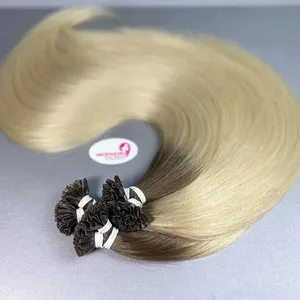 Wholesale Luxury Ombre Color Hair U Tip Human Hair Extensions Raw Vietnamese Hair Straight Keratin For Women