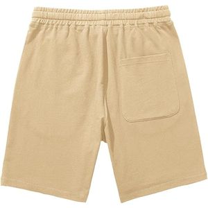 Pantalones cortos deportivos informales con bolsillos y cintura elástica con cordón y logotipo personalizado al por mayor de fábrica de alta calidad para hombre - Product Image 2