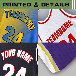 Camiseta de baloncesto Retro de alta calidad, uniforme de diseño personalizado de secado rápido con logotipo bordado, conjunto transpirable de talla grande - Product Image 6