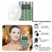 Masque facial en feuille de cellulose régénérée CMC Hydrogel avec acide hyaluronique, personnalisable ODM, respectueux de la peau, transparent, anti-âge