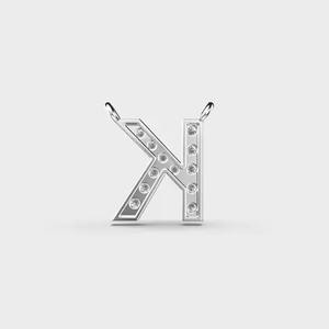 Kudos Unisexe Enfants Style Classique Pendentif Diamant Plaqué Or K SHAPE Lettre Fine Jewelry Pendentifs & Charms - Product Image 4