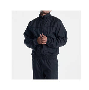 Custom Men High Performance Long Sleeve High Neck Wind-proof Hoodies Gym Workout Water-proof Jacket Wholesale - Product Image 1