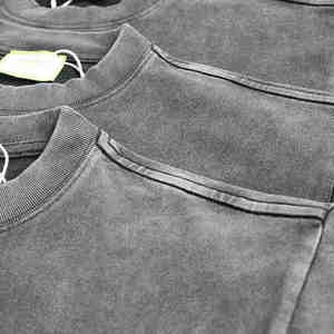 2025 nouveauté hommes lavage à l'acide à manches courtes T-Shirt de gymnastique respirant léger Jersey meilleure conception d'impression grande taille OEM entretenu - Product Image 5