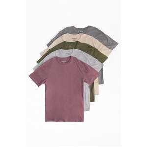 Camiseta de algodón súper cómoda disponible en color personalizado, camisetas unisex personalizadas OEM ODM, conjunto de camisetas de media manga para hombres y mujeres - Product Image 4