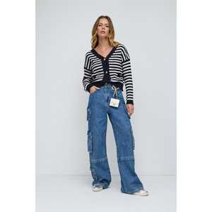 Striped <b>Knit</b> <b>Cardigan</b> - Product Image 4