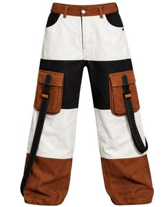 Pantalon cargo homme personnalisé par le fabricant, marron, blanc, noir, multi-poches, streetwear, tactique, utilitaire, pour décontracté et extérieur - Product Image 1