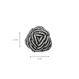 Juguete Ecológico para Perros Monli, Cuerda Blanca y Negra con Material de Felpa PP Sostenible para Mascotas y Aves, Duradero y Elegante, Viene con Bolsa - Product Image 6
