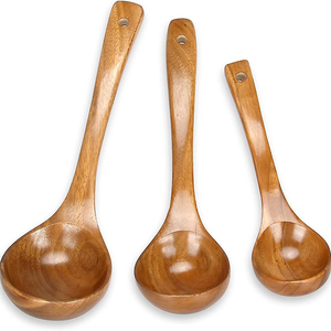 Cuisine moderne bois de pin indien élégant fait à la main décoratif cuillère et fourchette de service dîner servant des ustensiles de cuisine utilisés restaurants et maison - Product Image 2