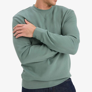 เสื้อสเวตเชิ้ตคอกลมผู้ชาย สีพื้น ทรงปกติ ผ้าฝ้าย ใส่สบาย ระบายอากาศได้ดี แห้งเร็ว กันลม แขนยาว - Product Image 3