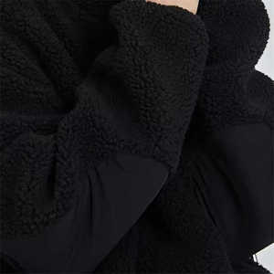 Autumn Winter Men's <b>Wool</b> Jacket Sherpa Fleece Long Regular Sleeves Embroidered Design Customizable Wholesale Adjustable Regular - Product Image 3