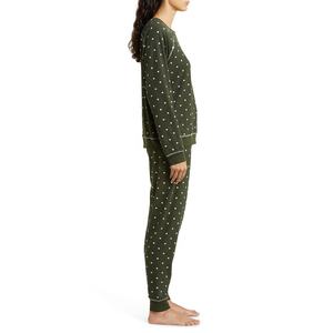 Conjunto de Pijama para Mujer con Estampado de Puntos, Diseño Personalizado OEM, Modal, Invierno, Largo, Acogedor, 2 Piezas, Algodón - Product Image 2