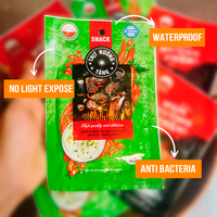 Sachets alimentaires personnalisés OEM imprimés, refermables, à fond plat, pour snacks, aliments secs, épices, noix et marques de distributeur