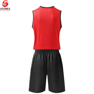 New Latest Design Custom Made Breathable Basketball Uniform Sportswear 100% Polyester Unisex - Product Image 3