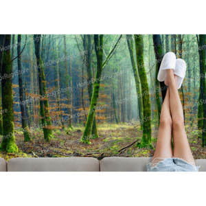 Tapis imprimé paysage - Fin, en chenille, personnalisé, entrée, grand, vue, petit, tapis fin non tissé - Product Image 3