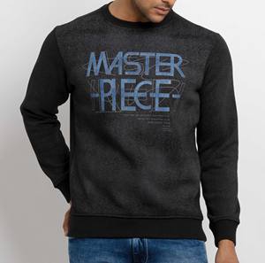 Sweat-shirt à manches longues décontracté pour hommes, couleur unie avec logo personnalisé et broderie 100%, sweat-shirt en coton doux et confortable pour hommes - Product Image 3