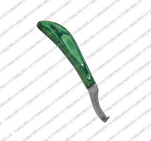 Cuchillo para el cuidado de las pezuñas de caballos, herramienta de recorte de herrador, cuchillo afilado para pezuñas de TARIQ MFG CO CE ISO EU - Product Image 6