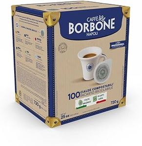 100 dosettes de café Borbone ESE compostables en papier 44 mm Mélange rouge - 0,11 $/dosette - Product Image 2
