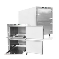 Acier inoxydable 304 corps médical congélateur 2 cadavres capacité équipement mortuaire pour usage hospitalier équipement funéraire fournitures